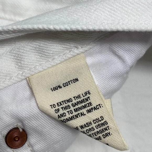 Alex Mill Women’s Jane Mid-Rise Straight-Leg Jeans – White – Size 28 - Picture 4 of 8